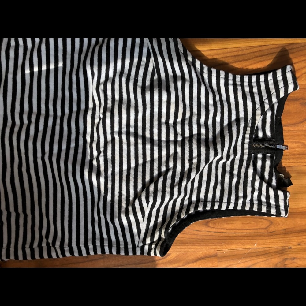 Banana republic crop striped top size 2